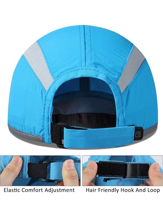 〽️Women Sky Blue Reflective Folding Hat Design UPF 50+ Sun Protection Sport Hats main image 5
